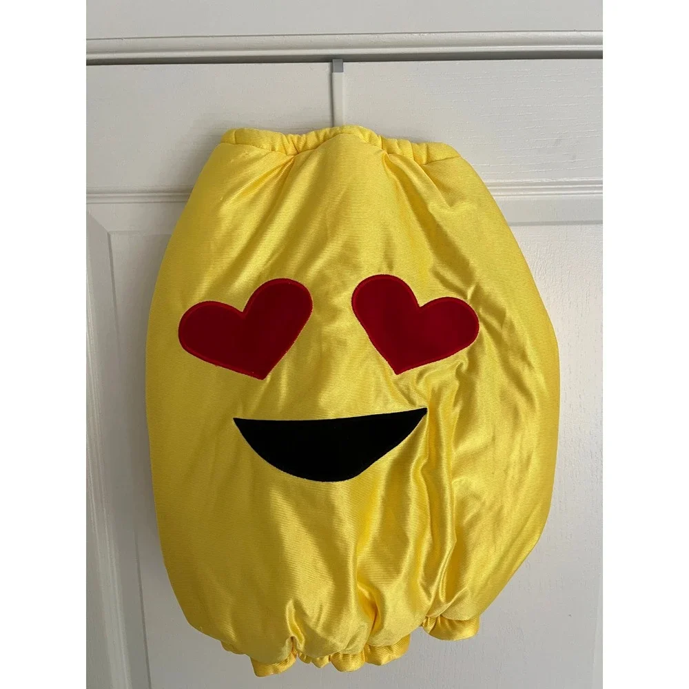 Simplydog Emoji Love Puffy Yellow Dog Halloween Pet Costume Large Breed Size XL